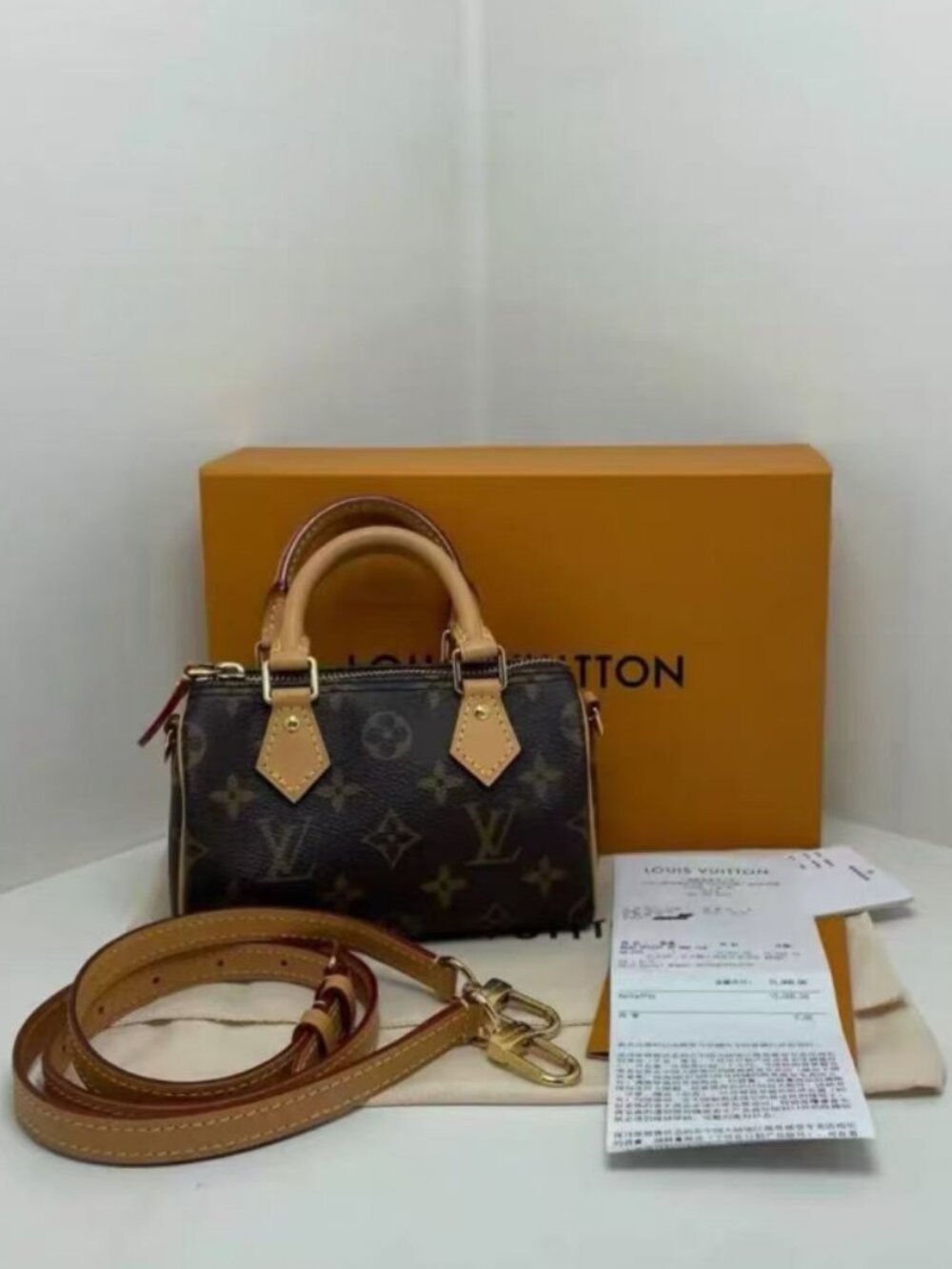 Louis Vuitton Nano Speedy Monogram Canvas Mini Handbag
